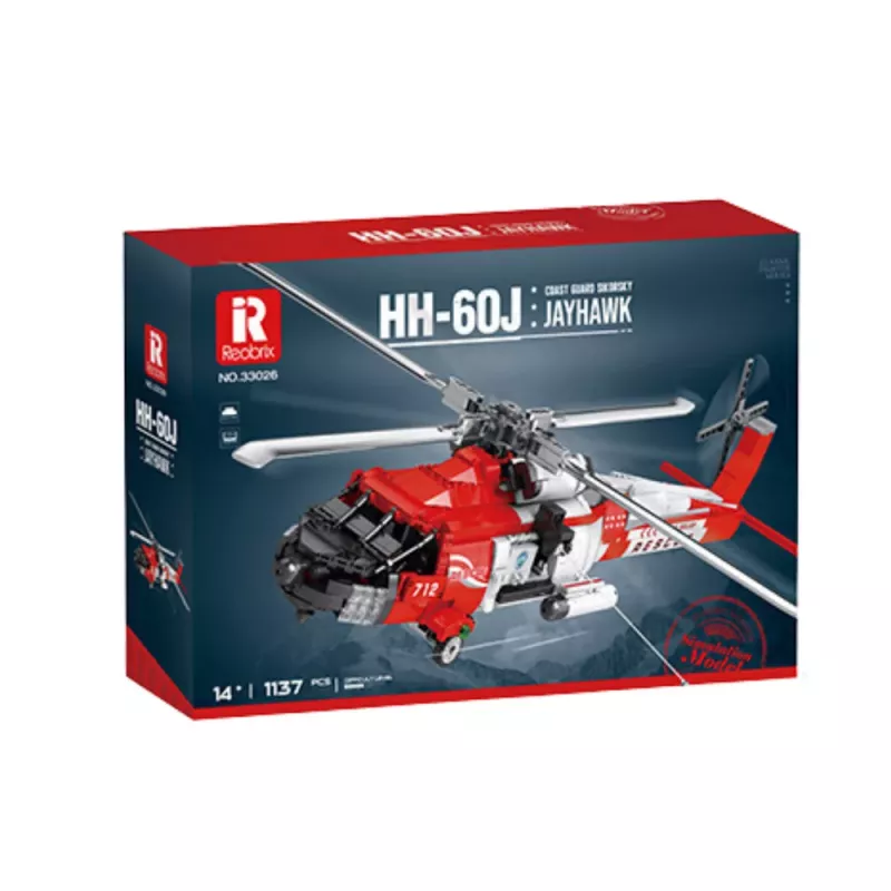 LEAN TOYS Construction Bricks Rescue Helicopter HH-60J Jayhawk 1137el