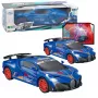 LEAN TOYS Sports Car Obstacle Sensor LED Ball 360° Rotation Lights Sound Blue