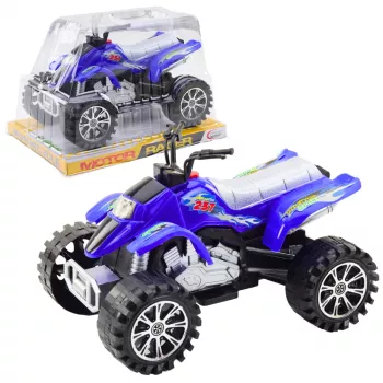 LEAN TOYS Quad Terrain Drive Treaded Wheels Blue
