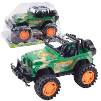LEAN TOYS Large Military Off-Road Vehicle Green