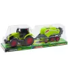 LEAN TOYS Set of Tractor and Agricultural Baler Hay Baler Green