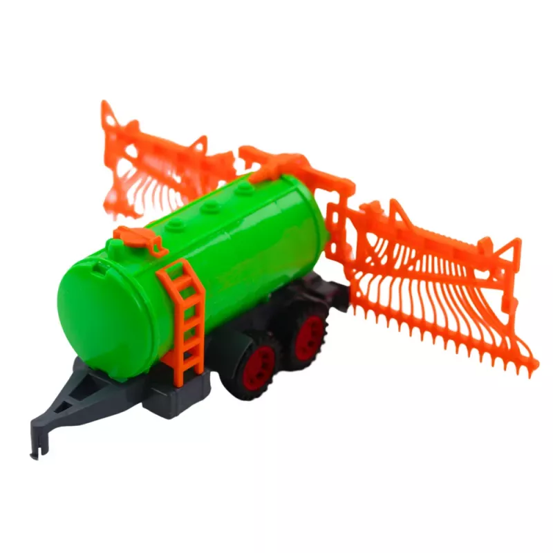 LEAN TOYS Agricultural Tractor Farm Tanker Rake Set