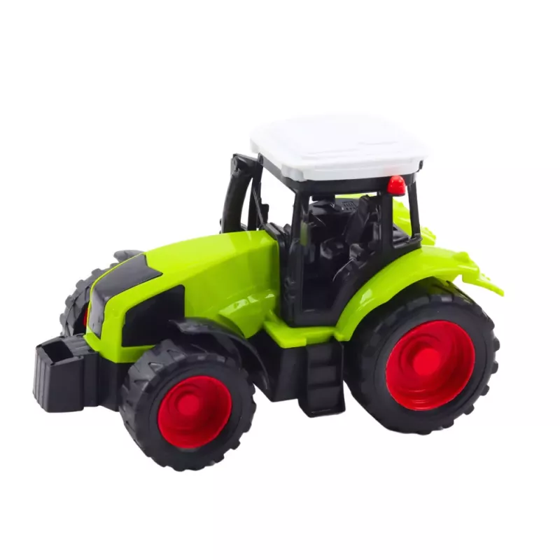 LEAN TOYS Set of Agricultural Tractor Trailer Press Agricultural Machine