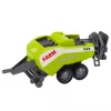 LEAN TOYS Set of Tractor with Loader and Agricultural Baler Green