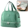 LEAN Thermal Insulating Breakfast Bag with Adjustable Strap Green 27cm