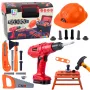 LEAN TOYS DIY Toolbox Battery-Powered Drill Set 55 Pieces