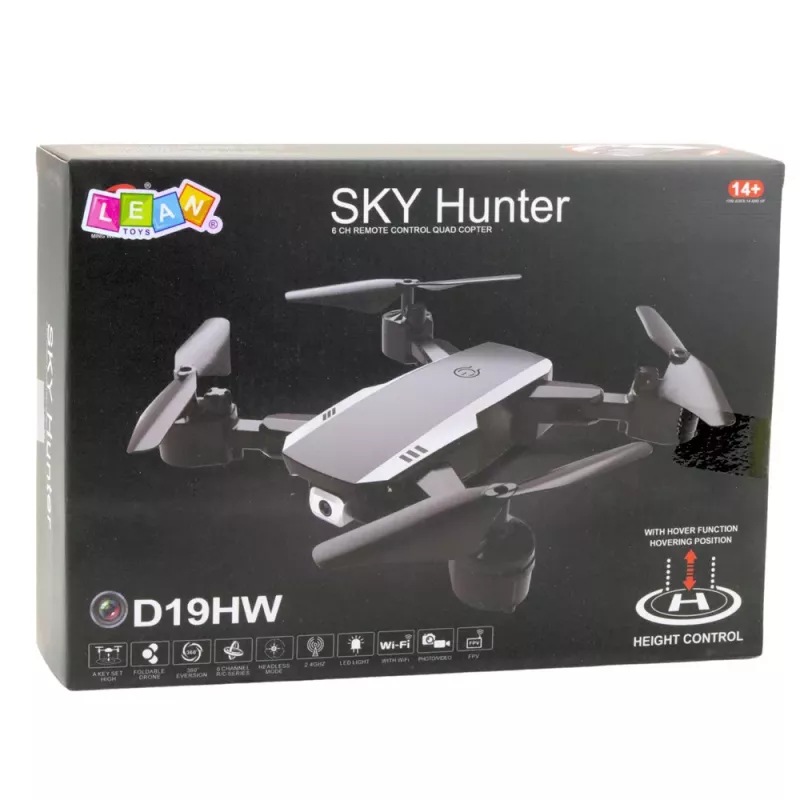 LEAN TOYS Sky Hunter D19HW Drone FPV Camera Wi-Fi Remote Control With Phone Holder Case