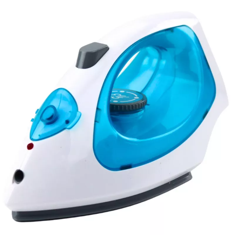 LEAN TOYS Toy Iron For Kids Steam Lights Sounds Blue