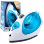 LEAN TOYS Toy Iron For Kids Steam Lights Sounds Blue