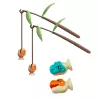 LEAN TOYS Arcade Game Dinosaur Fishing Magnetic Rods Sounds