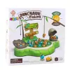 LEAN TOYS Arcade Game Dinosaur Fishing Magnetic Rods Sounds