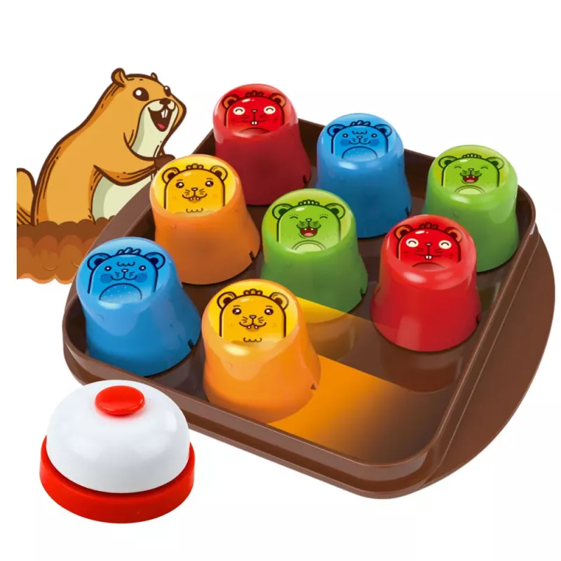 LEAN TOYS 2in1 Mole Maze Skill Game Fast Cups Tic Tac Toe