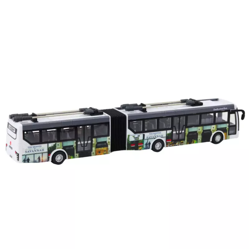 LEAN TOYS Remote Controlled City Trolleybus RC Lights Public Transport