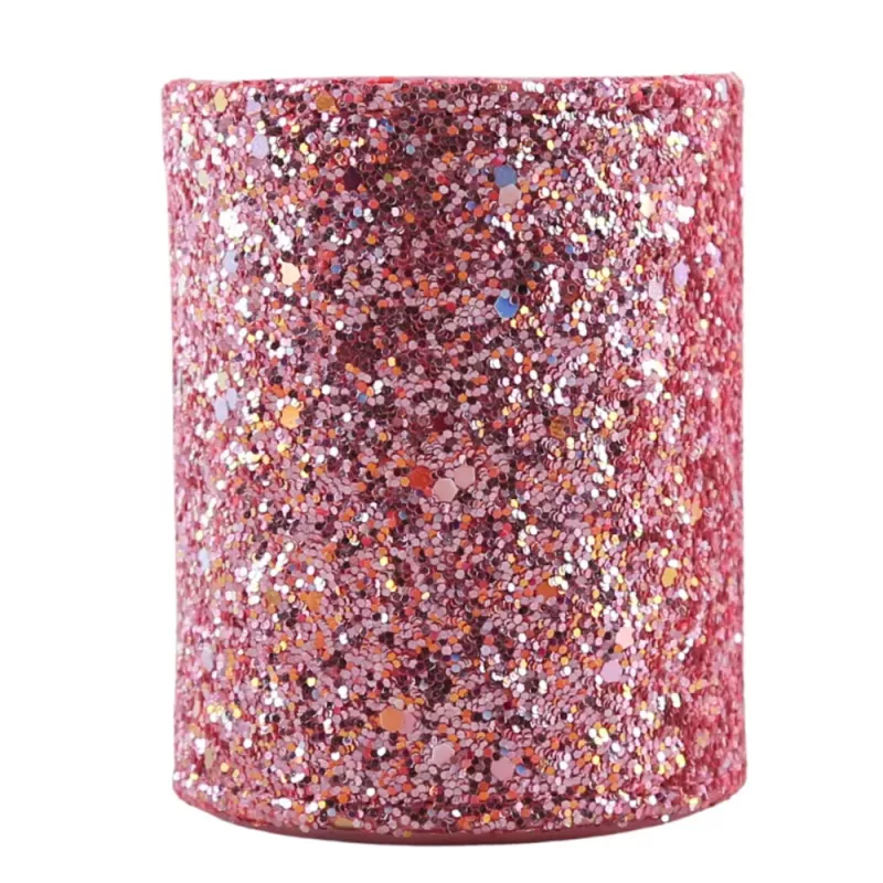 LEAN Container Cup For Brushes And Accessories Glitter Pink