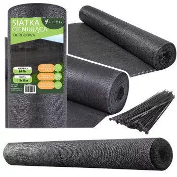 LEAN Shade Net For Fence Fence Masking Black 1.5M 25M 70g/m²
