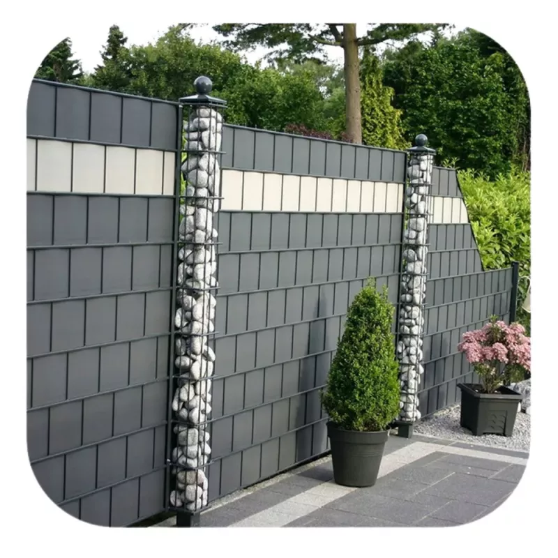 LEAN UV Protection Fence Tape 20 Clips Gray 450 g/m² 19x35m
