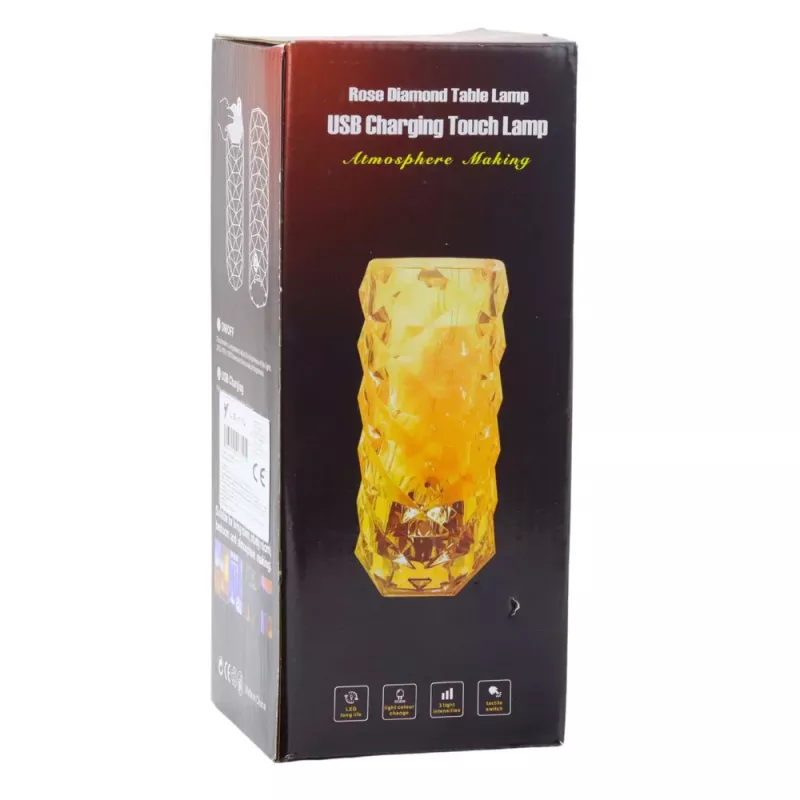 LEAN Crystal LED Night Lamp 16 Colors Touch Remote Control