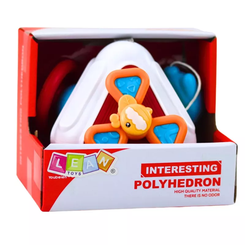 LEAN TOYS Educational Manipulative Sensory Cube for Toddlers, Colorful 5-in-1