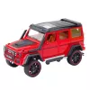 LEAN TOYS Off-Road Car Metal Pull-Back Drive Opening Doors Red 1:22