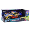 LEAN TOYS RC Racing Car with Glowing Body, Blue and Yellow