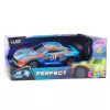 LEAN TOYS Remote Controlled Racing Car with Light-Up Case Orange and Turquoise