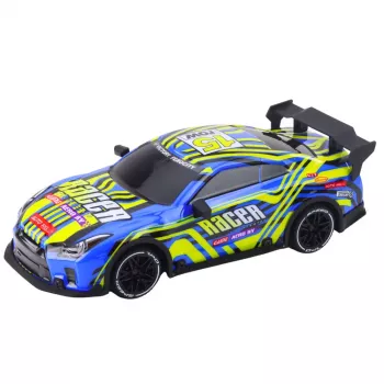 LEAN TOYS Remote Control Sports Car Blue Yellow