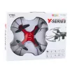 LEAN TOYS Y20 UFO Remote Controlled Drone with Lights 360° Rotation Red