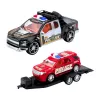 LEAN TOYS Off-Road Police Car Set with Tow Truck and Patrol Car