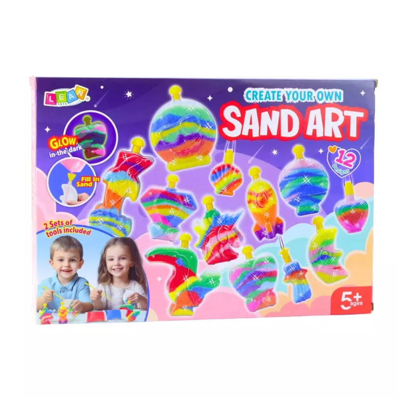 LEAN TOYS Magic Sand DIY Creative Kit Sand Decorations Glow Sand