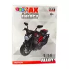 LEAN TOYS Motorcycle To Assemble Twisting Metal 1:14 DIY Red