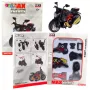 LEAN TOYS Motorcycle To Assemble Twisting Metal 1:14 DIY Red