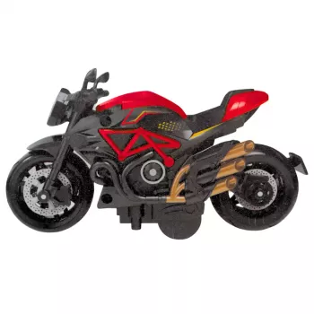 LEAN TOYS Motorcycle To Assemble Screw Metal 1:14 DIY Orange