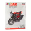 LEAN TOYS Motorcycle To Assemble Screw Metal 1:14 DIY Orange