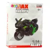 LEAN TOYS Motorcycle to Assemble Screw Metal 1:14 DIY Orange-Green