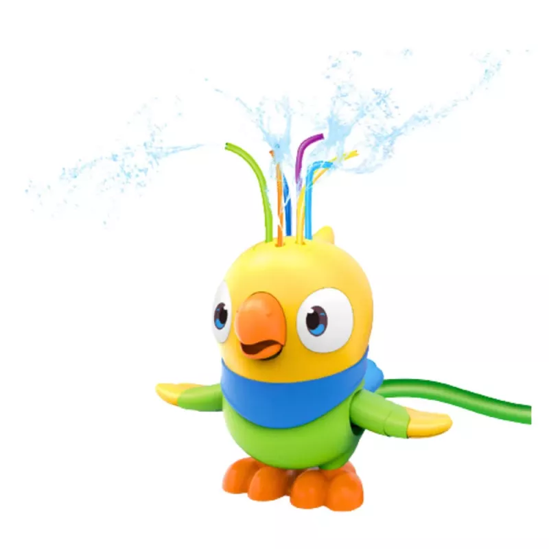 LEAN TOYS Water Toy Fountain Parrot Moving Elements Yellow