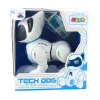 LEAN TOYS Interactive Robot Dog Remote Control Light Sound White Blue