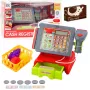 LEAN TOYS Cash Register For Kids Accessories Basket Fruit Lights Sounds Red