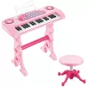 LEAN TOYS Electronic Piano for Children with Microphone 37 Keys Pink