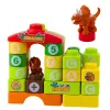LEAN TOYS Educational Construction Blocks in a Backpack Dinosaurs Numbers Letters 49 pcs.