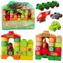 LEAN TOYS Educational Construction Blocks in a Bag Dinosaurs Numbers Letters 91 pcs.