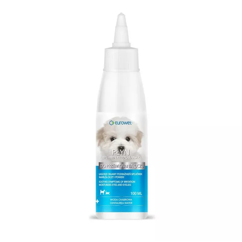 EUROWET Eye Liquid - Eye Cleaning Liquid for Dogs and Cats - 100 ml