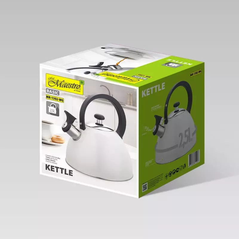 MEO Maestro Non-Electric Kettle 2.5L MR-1302-WG Stainless Steel