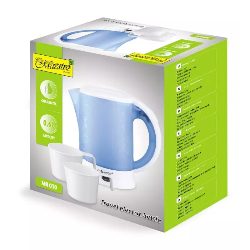 MEO MR-010 Maestro Travel Kettle with 2 Cups 0.5 L 700 W White