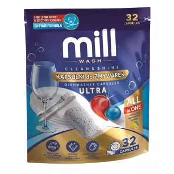 MD2 MILL Dishwasher Tablets Clean & Shine Ultra 32 Tablets 3-in-1