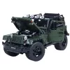 LEAN TOYS Construction Bricks Off-Road Car Green Khaki 2078 pcs.