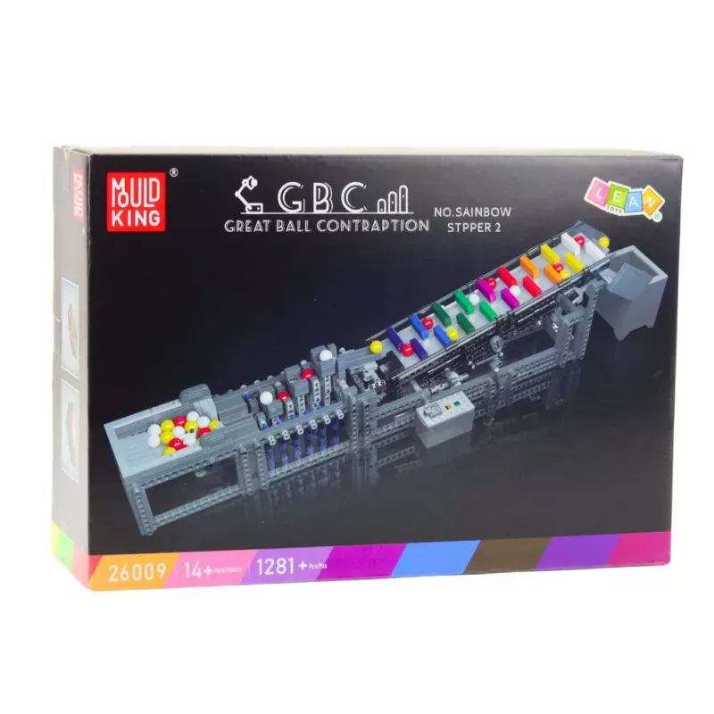 LEAN TOYS Construction Blocks Ball Track with Electric Motor 1281 pcs