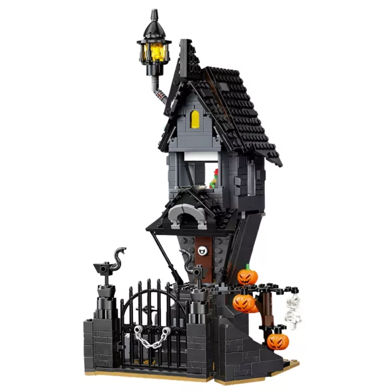 LEAN TOYS Building Blocks Haunted House Halloween Tower 581 pcs.