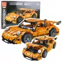 LEAN TOYS GT Racing Car Construction Bricks Orange 1:14 1268 pcs.