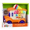 LEAN TOYS Electric Piano Educational For Toddlers Ice Cream Parlor Orange