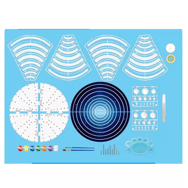 LEAN TOYS DIY Solar System Planets Plastic Educational Kit